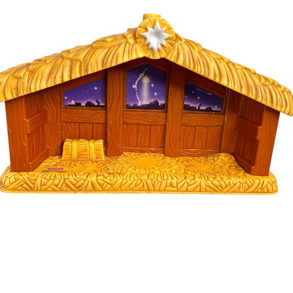 Fisher Price Little People Nativity Christmas Replacement Stable Manger 2002